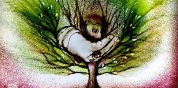 عکس دست حاج قاسم نقاشی
