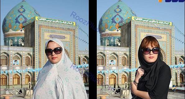 عکس دختر چادری در مشهد