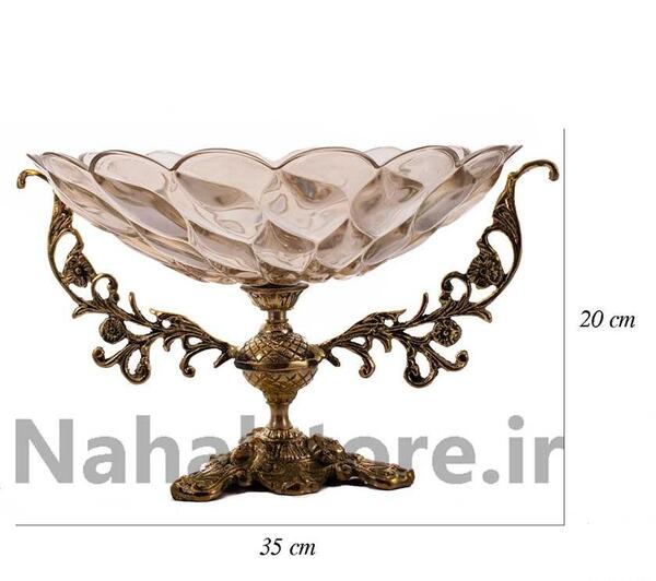 عکس ظرف میوه خوری برنز