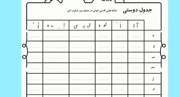 عکس ایده نقاشی جدول دوستی