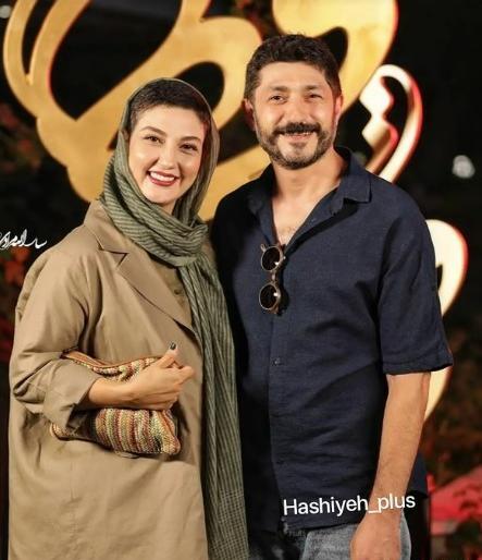 عکس حدیث میرامینی به همراه همسرش