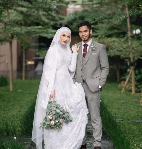 عکس عروس و داماد با حجاب