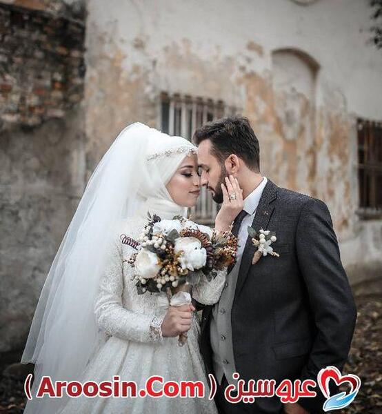 عکس عروس و داماد با حجاب