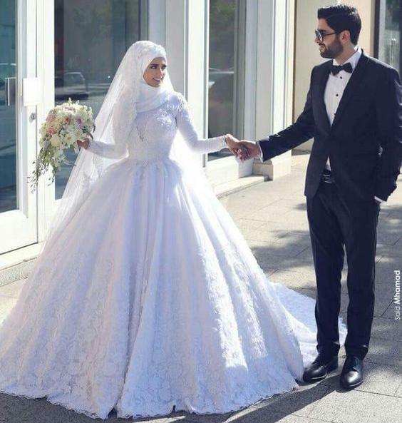 عکس عروس و داماد با حجاب