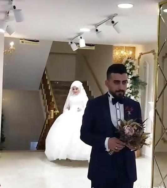 عکس عروس و داماد با حجاب