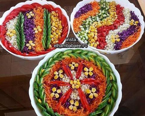عکس های زیبای تزیین سالاد