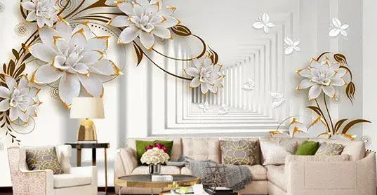 عکس کاغذ دیواری برای حال پذیرایی