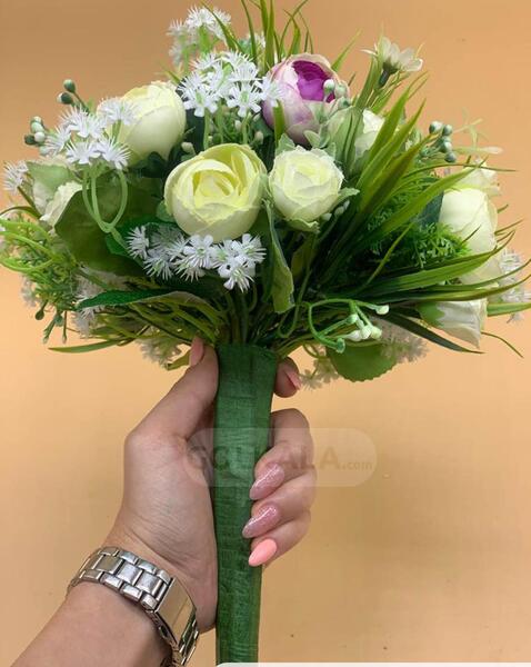 عکس دسته گل عروس طبیعی