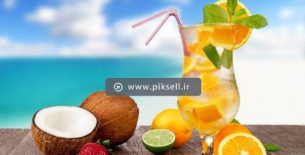 عکس توی نارگیل