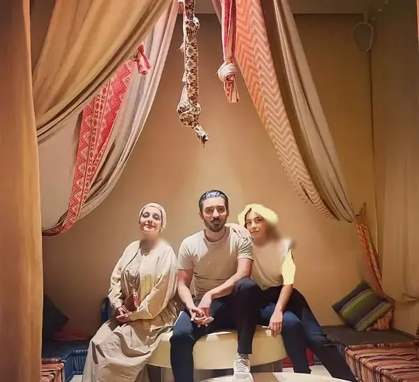 عکس رضا قوچان نژاد و همسرش