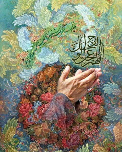 عکس نوشته حاج قاسم و امام زمان