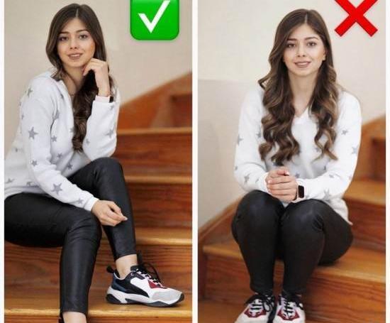 ژست عکس دخترانه در چمن