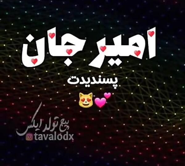 کلیپ عکس نوشته امیر