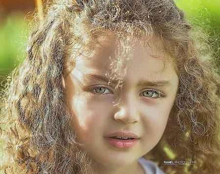 عکس نوزاد دختر چشم سبز