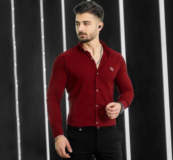 عکس لباس مردانه رنگ زرشکی