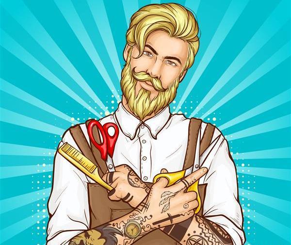 عکس فانتزی آرایشگری مردانه
