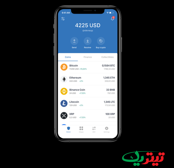 عکس کیف پول تراست ولت