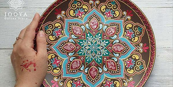 عکس مدل نقاشی روی ظروف سفالی