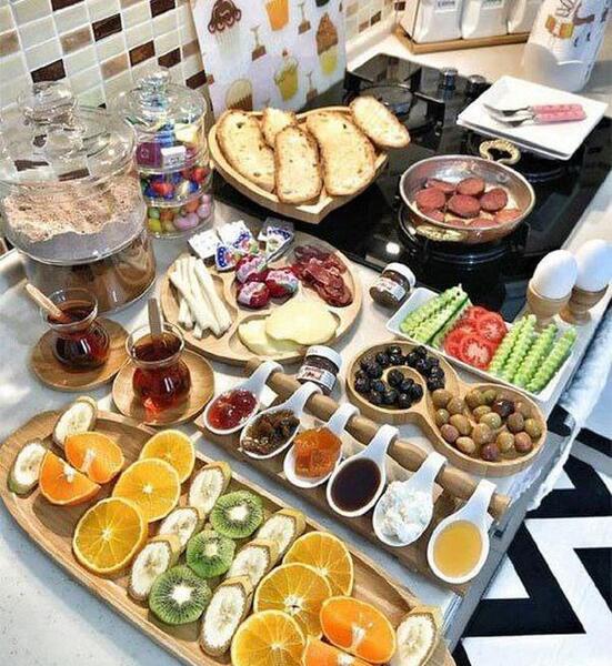 عکس ایده برای صبحانه عروس