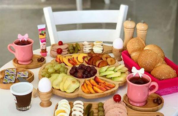 عکس ایده برای صبحانه عروس