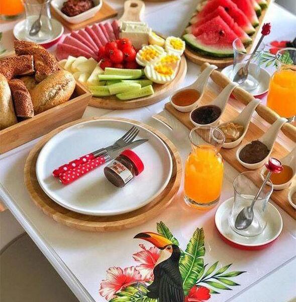 عکس ایده برای صبحانه عروس