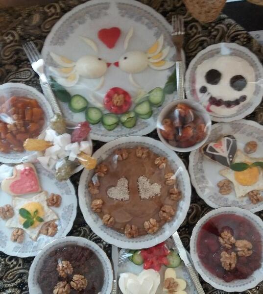 عکس ایده برای صبحانه عروس