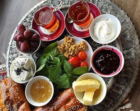 عکس ایده برای صبحانه عروس