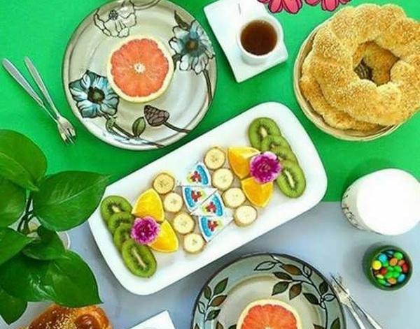 عکس ایده برای صبحانه عروس