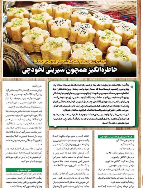 عکس صفحه شیرینی