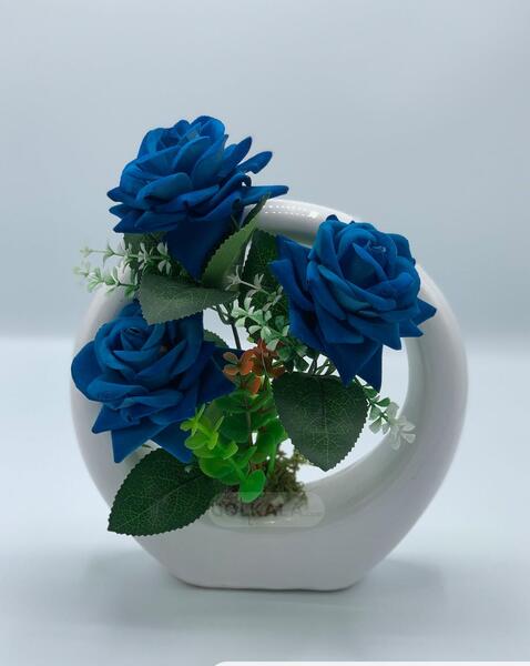 عکس گل طبیعی ابی