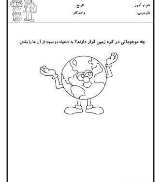 عکس کره زمین پیش دبستان