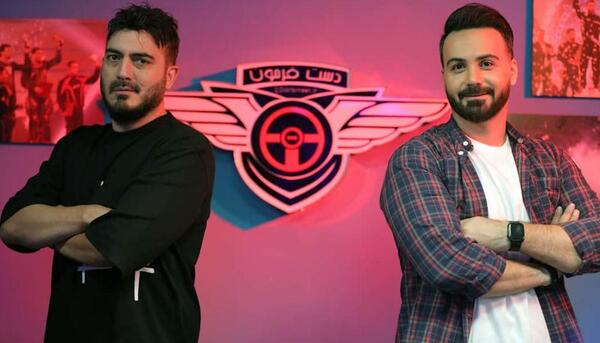 عکس رانندگی ارشا اقدسی در دست فرمون