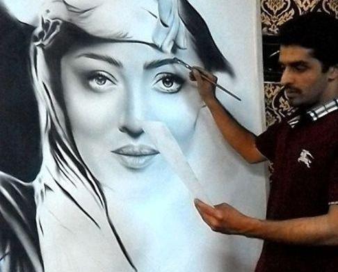 عکس نقاشی سیاه قلم برای محرم