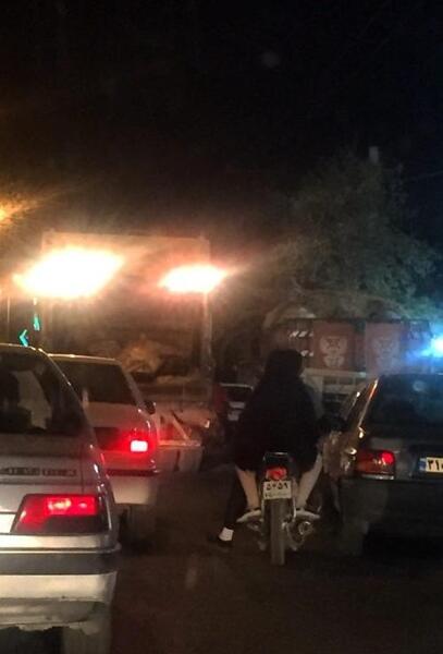 عکس پشت فرمون در شب
