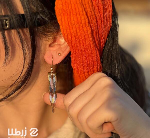 عکس گوشواره ریش ریش طلا