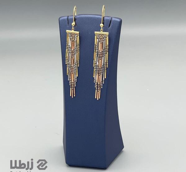عکس گوشواره ریش ریش طلا