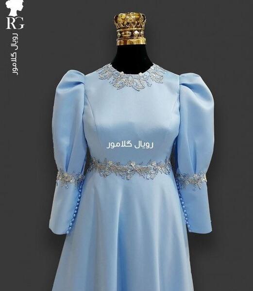 عکس لباس مجلسی آبی