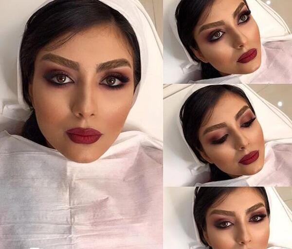 عکس گریم صورت قبل و بعد