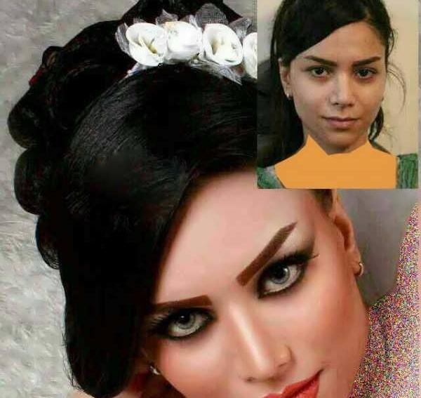 عکس گریم صورت قبل و بعد