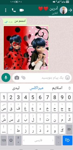 عکس چت دختر کفشدوزکی و گربه سیاه