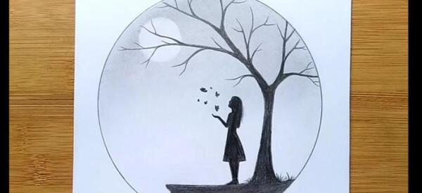 عکس ایده نقاشی فانتزی عاشقانه
