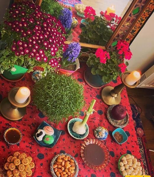 عکس سفره هفت سین پولدارا