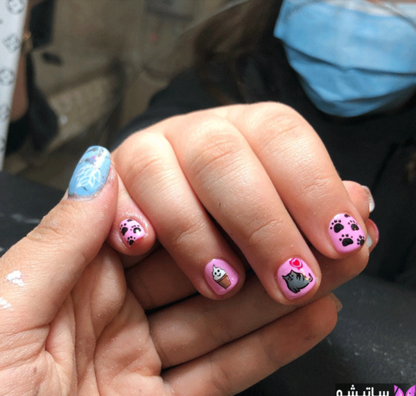 عکس ژلیش ناخن بچه گانه