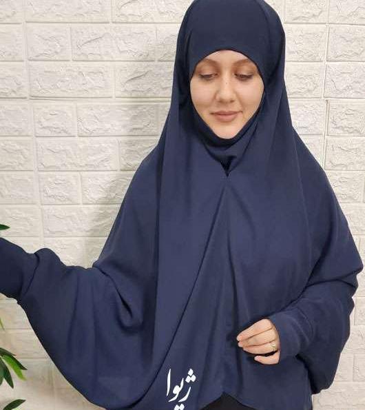 عکس مقنعه سرمه ای