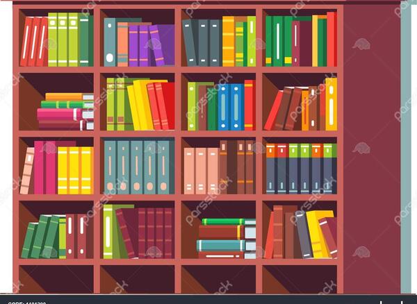 عکس کتابخانه ایستاده