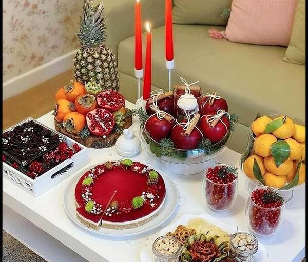 عکس های تزیین میز شب یلدا