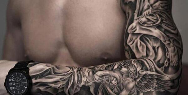 عکس تاتو روی دست حرفه ای