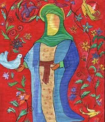 عکس نقاشی ساده و زیبا امام رضا
