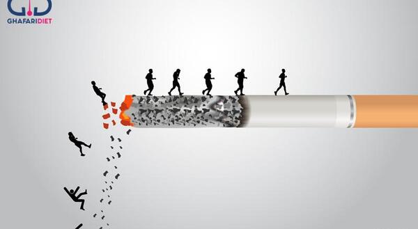 عکس ضرر سیگار