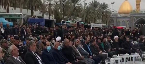 عکس قاسم سلیمانی در بین الحرمین